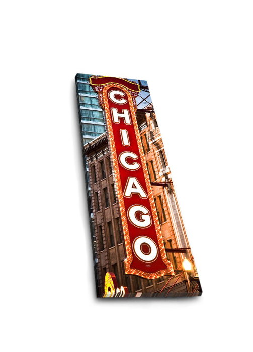 Wallity Cuadro Decorativo en Lienzo Iluminado con LED Multicolor 30 x 90 cm